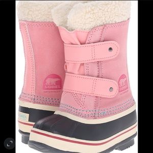Sorel 1964 Pac Strap CO PI Rain Snow Boot (Toddler) Size 4. Pink and …
